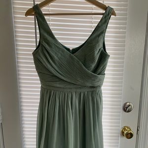 Dusty Sage J. Crew Bridesmaid Dress